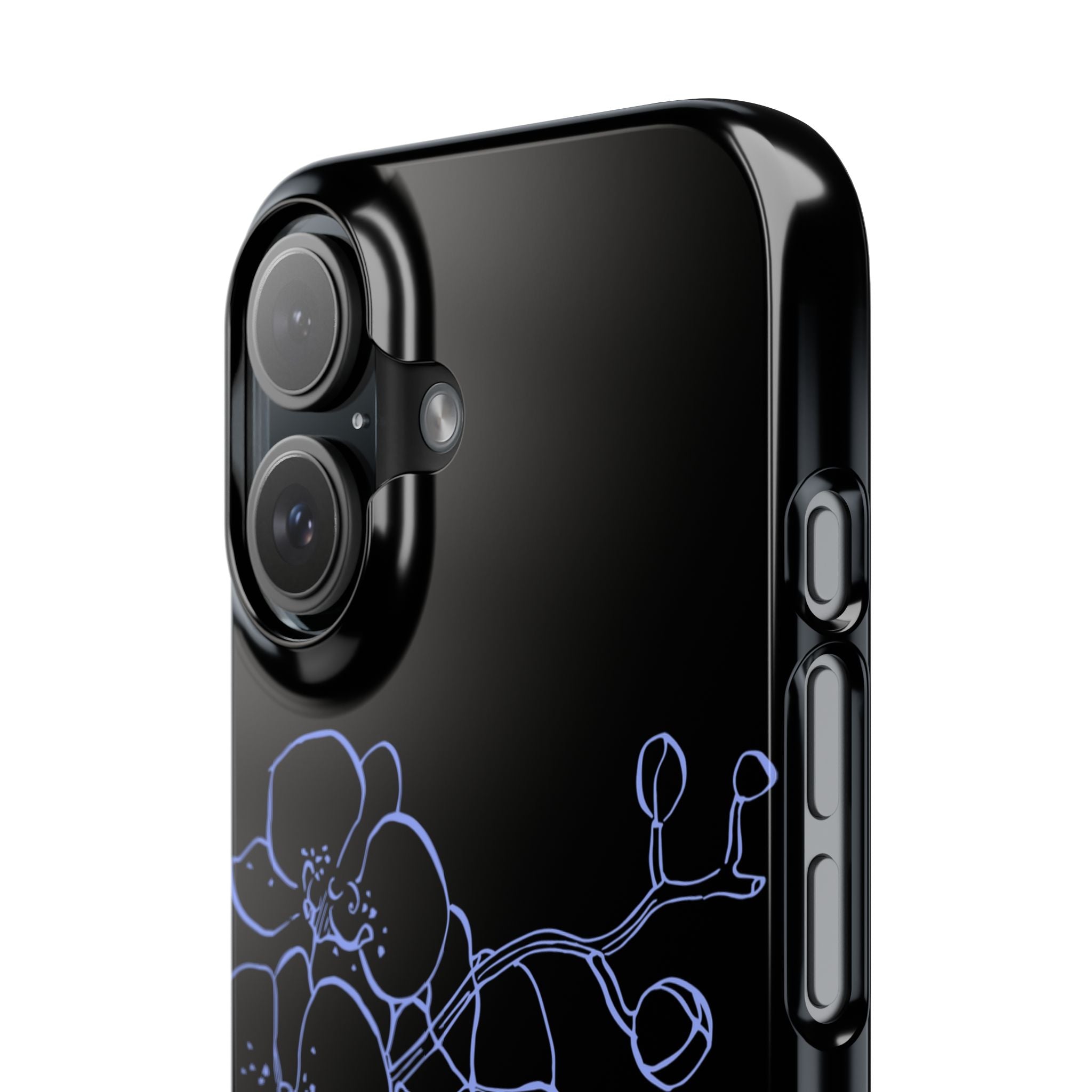 Floral Slim Case: At Peace Phone Cover, Elegant Silicone, Ideal Gift for Wellness Enthusiasts, Birthday, Mother's Day, Minimalist Design